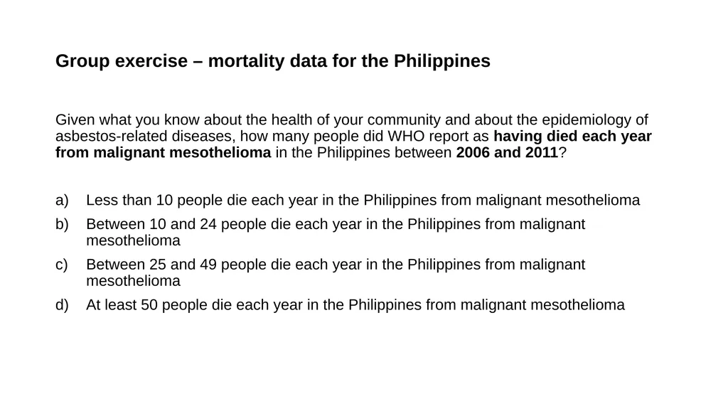 Introduction: a public health perspective on - slide 18 of 21