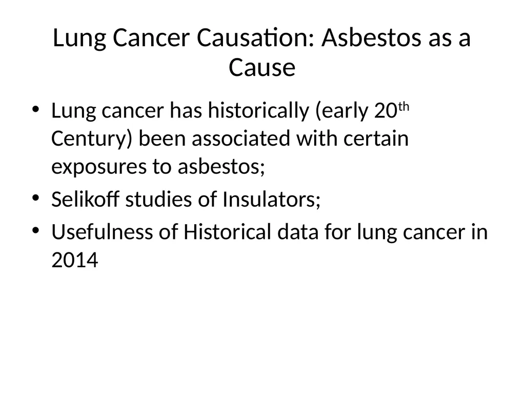 Lung Cancer Background and Developments regarding - slide 5 of 23
