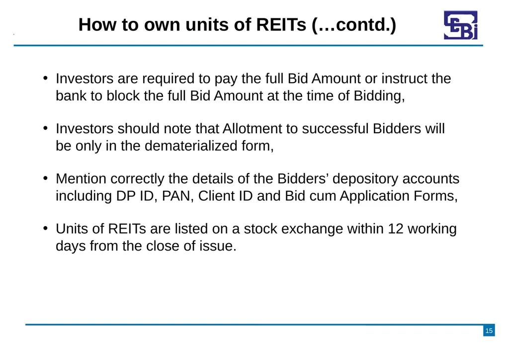Introduction to Real Estate Investment Trusts - slide 15 of 21
