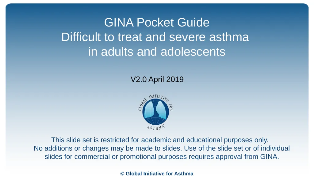 This slide set is restricted for academic and
