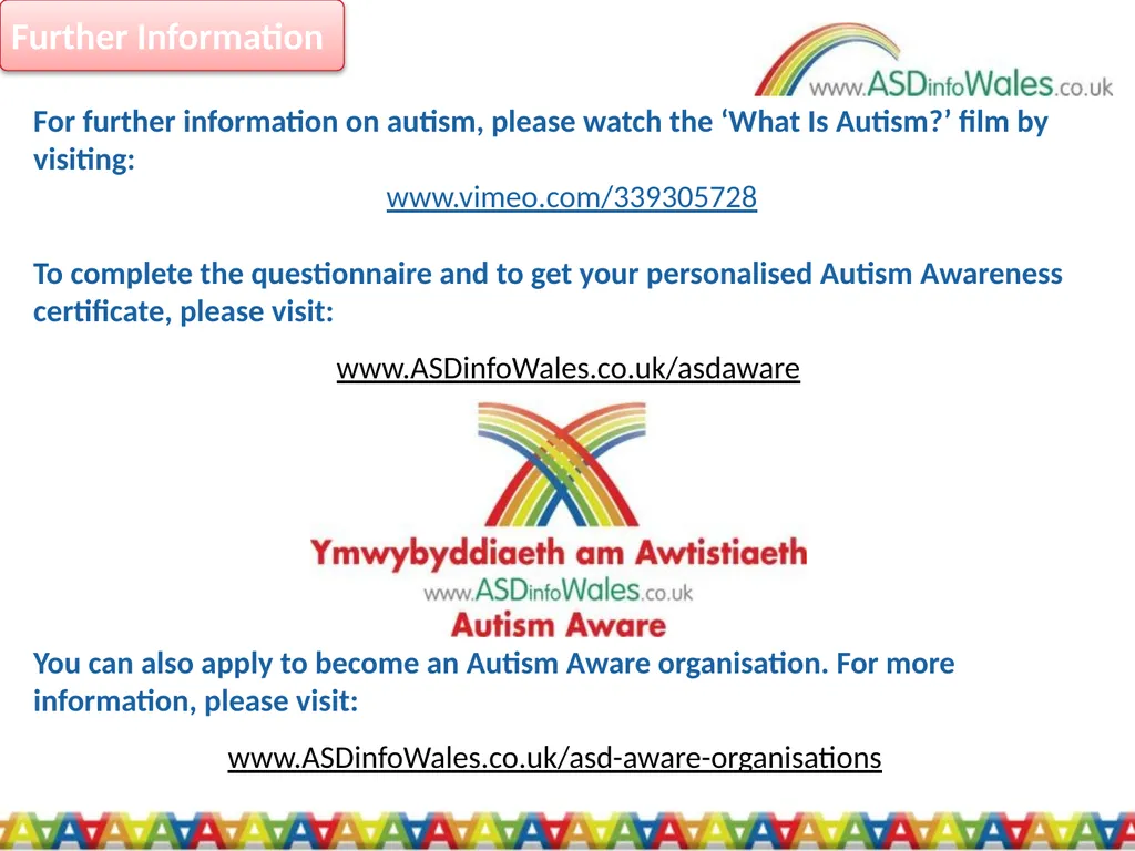 An Introduction to Autism Autism is a ‘hidden - slide 19 of 20