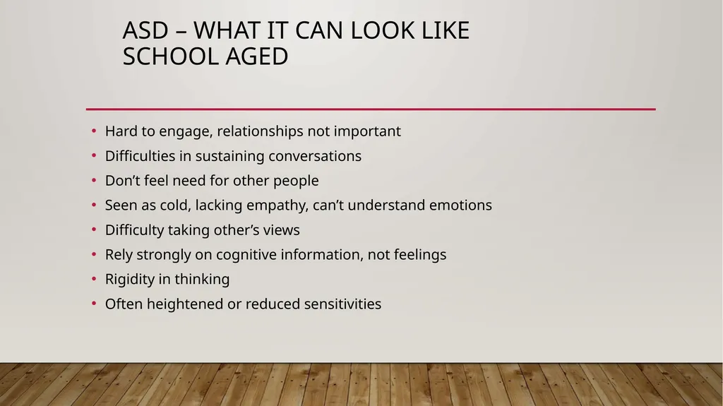 Key points for autism assessment in children - slide 7 of 25
