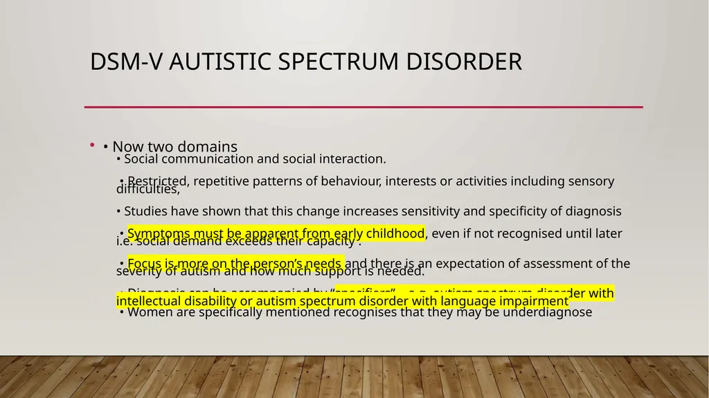Key points for autism assessment in children - slide 4 of 25