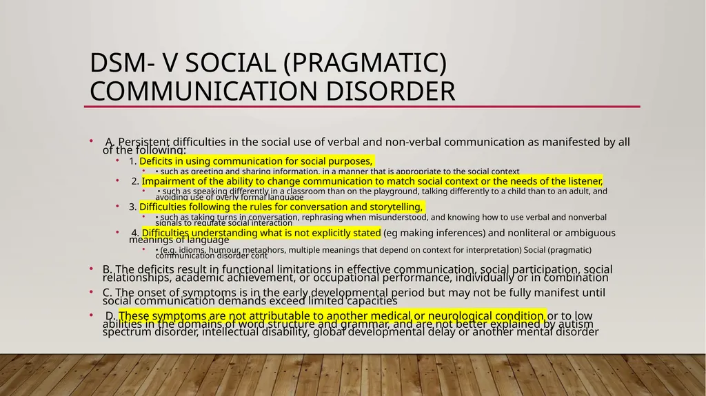 Key points for autism assessment in children - slide 5 of 25
