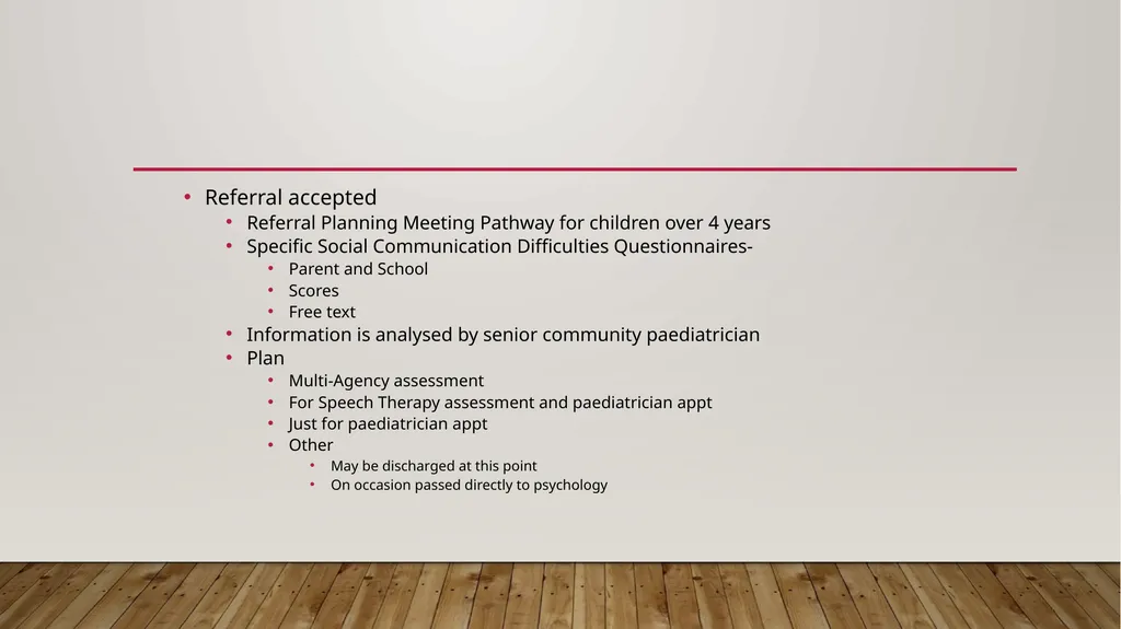 Key points for autism assessment in children - slide 10 of 25