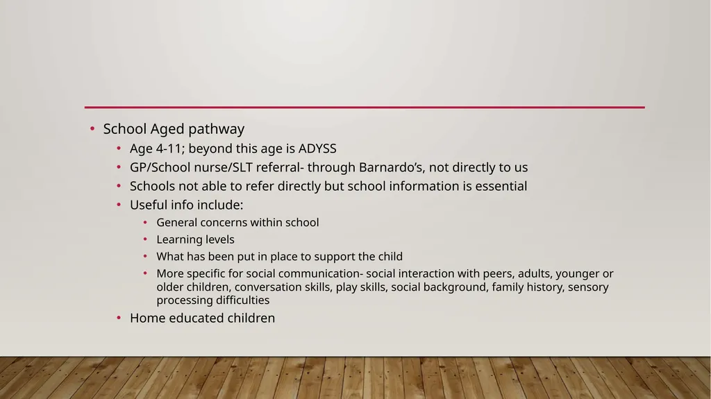 Key points for autism assessment in children - slide 9 of 25