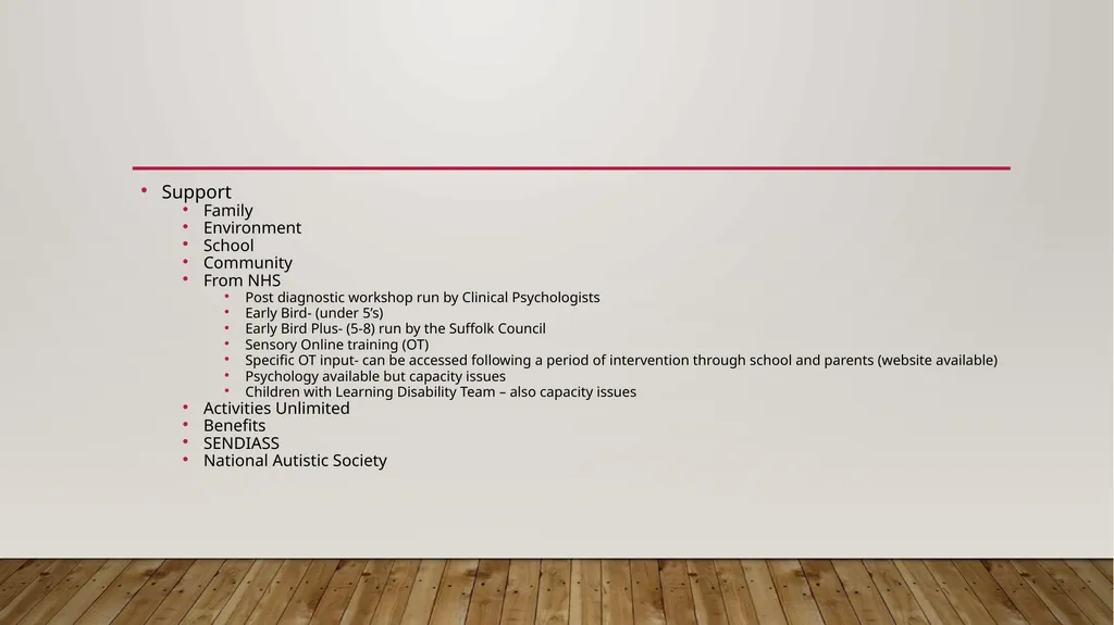 Key points for autism assessment in children - slide 23 of 25