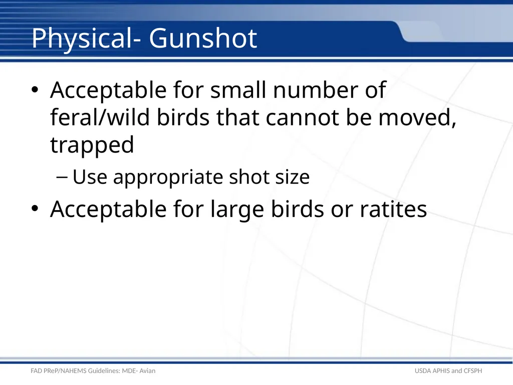 Mass Depopulation & Euthanasia Avian Euthanasia - slide 17 of 22