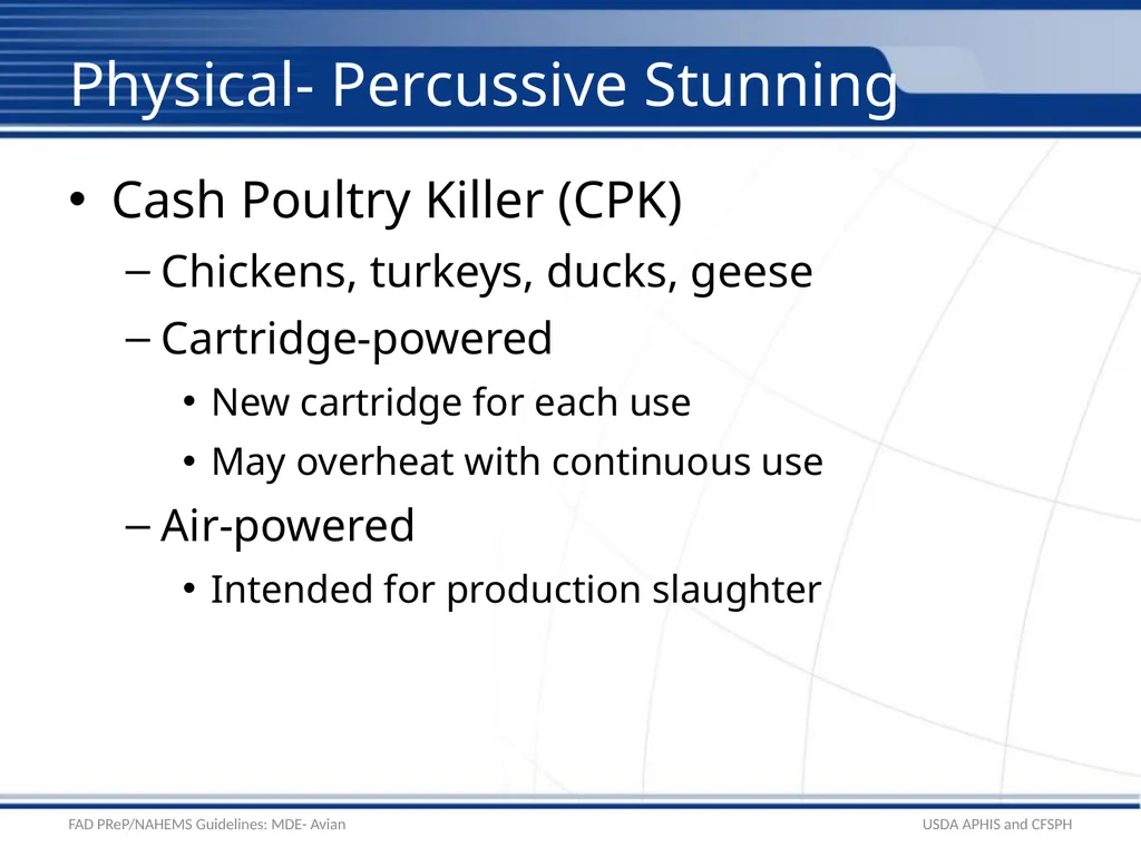 Mass Depopulation & Euthanasia Avian Euthanasia - slide 15 of 22