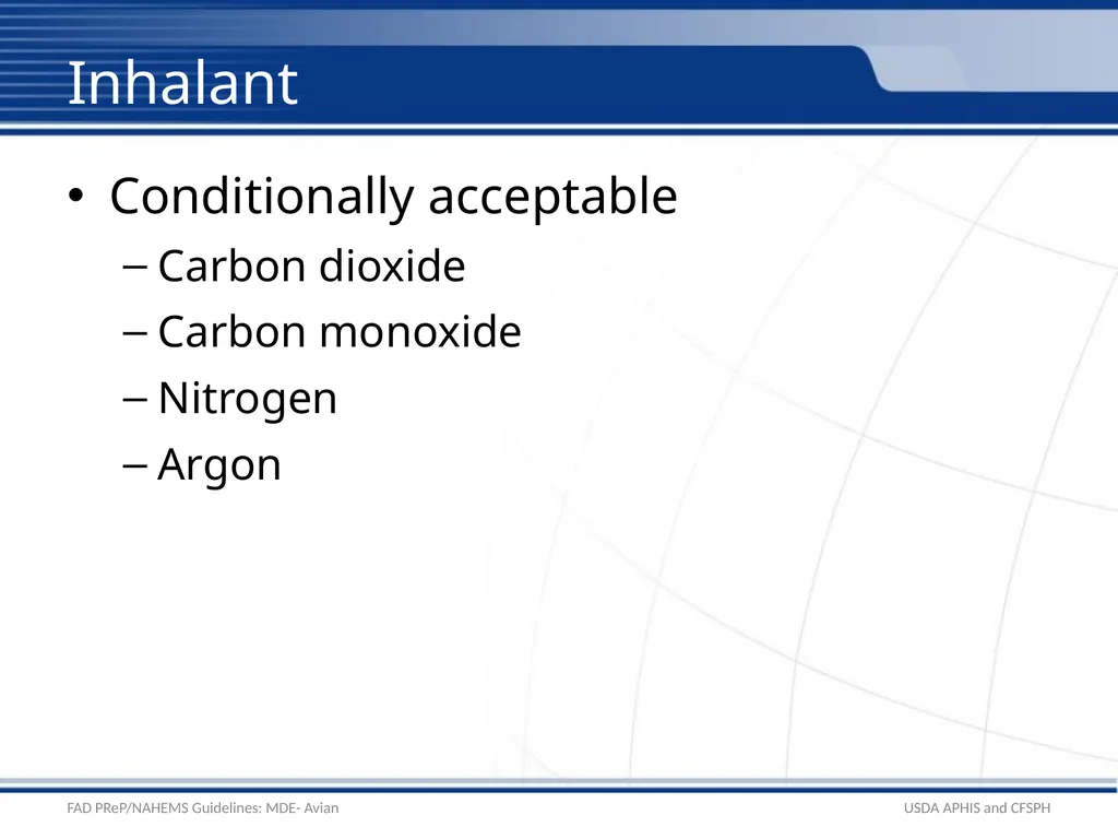 Mass Depopulation & Euthanasia Avian Euthanasia - slide 7 of 22