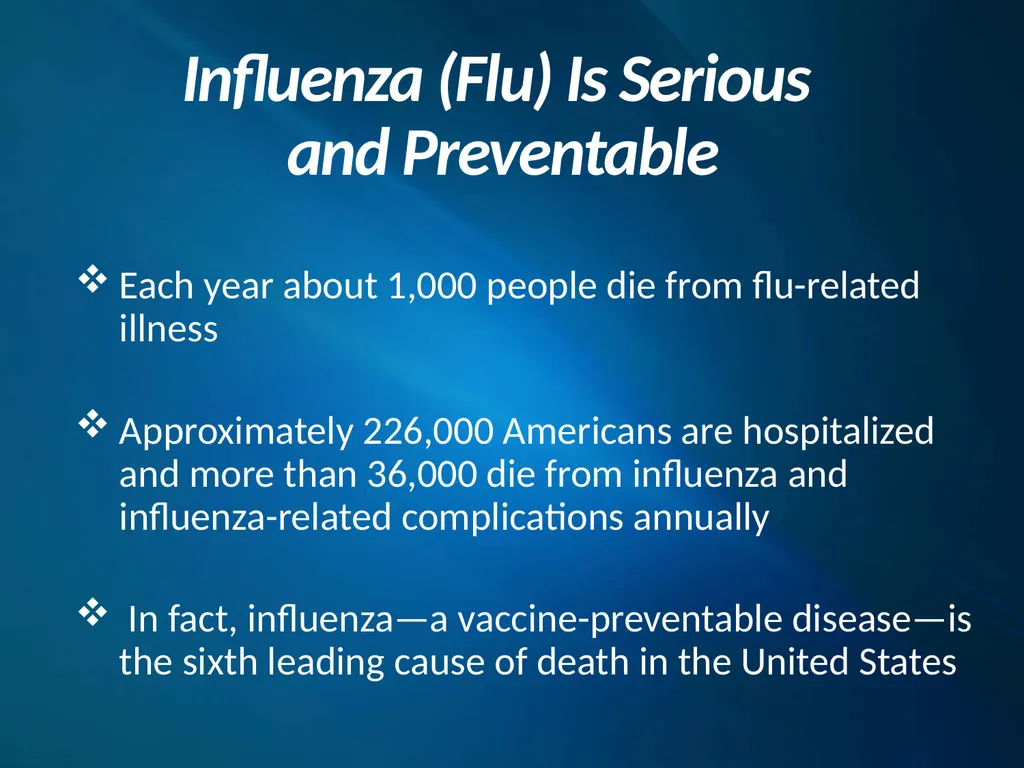 The Importance of Influenza Vaccination Maryland - slide 2 of 17