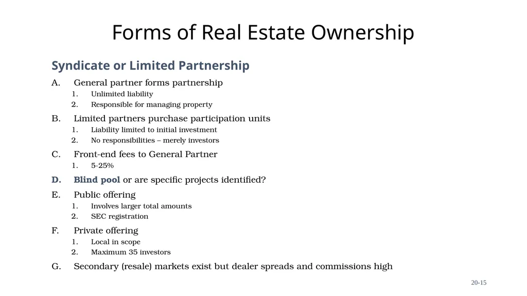Chapter 20 Investments In Real Assets Fundamentals - slide 15 of 20