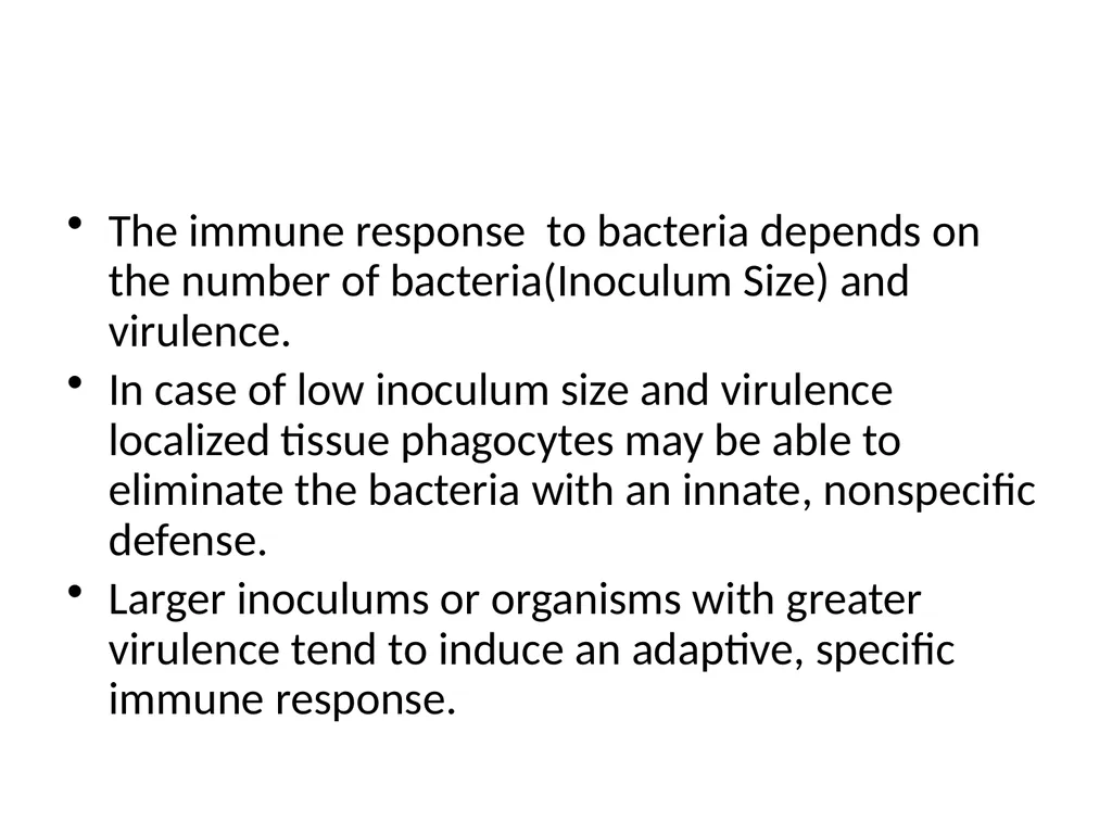 Immune Response to Bacterial Infection Dr Mohammed - slide 3 of 16