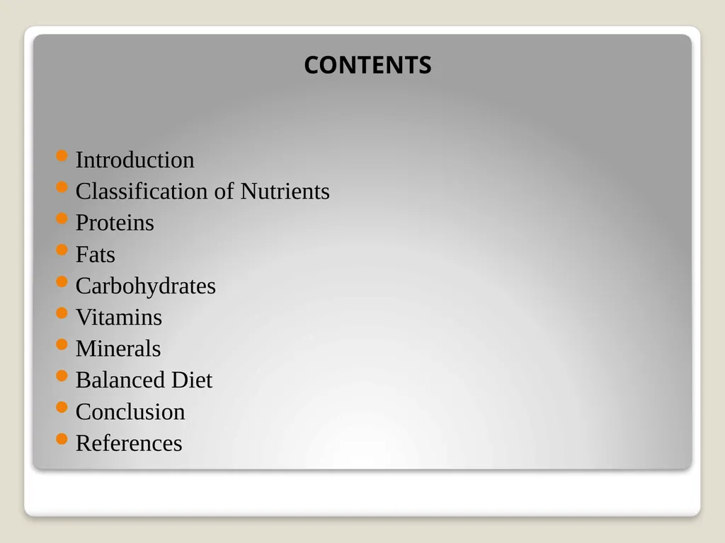 NUTRITION AND DIET Presenter- DR.BHAGWAT KENDRE - slide 2 of 64