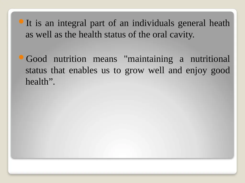 NUTRITION AND DIET Presenter- DR.BHAGWAT KENDRE - slide 4 of 64