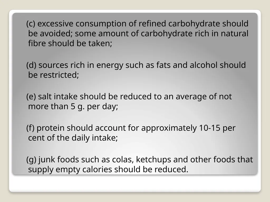 NUTRITION AND DIET Presenter- DR.BHAGWAT KENDRE - slide 63 of 64