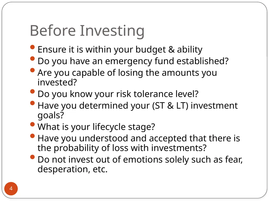 Prepared by Dr. Charles Danso Financial Fitness - slide 4 of 36