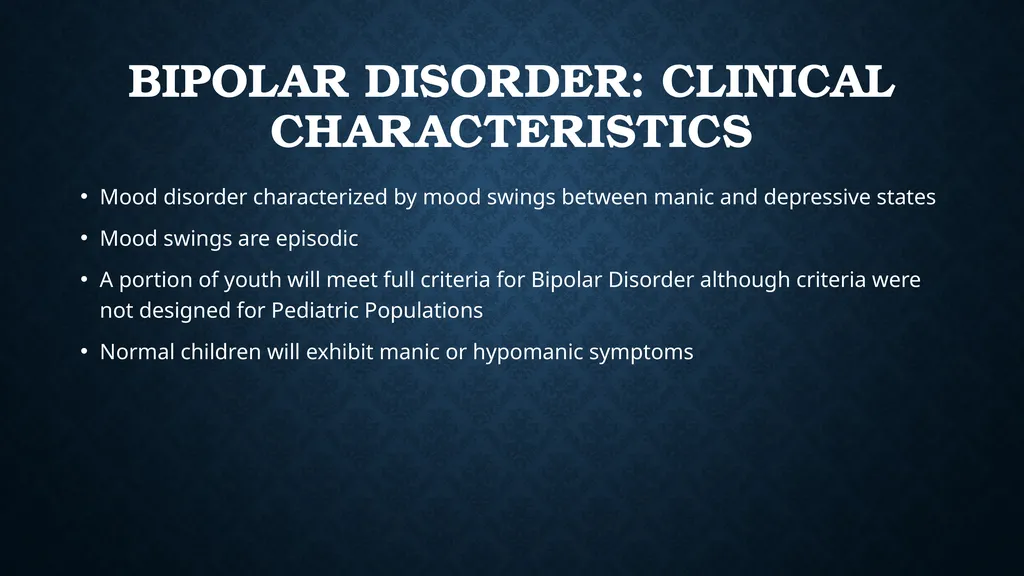 Mood Disorders (Bipolar Disorder, DMDD), - slide 2 of 35