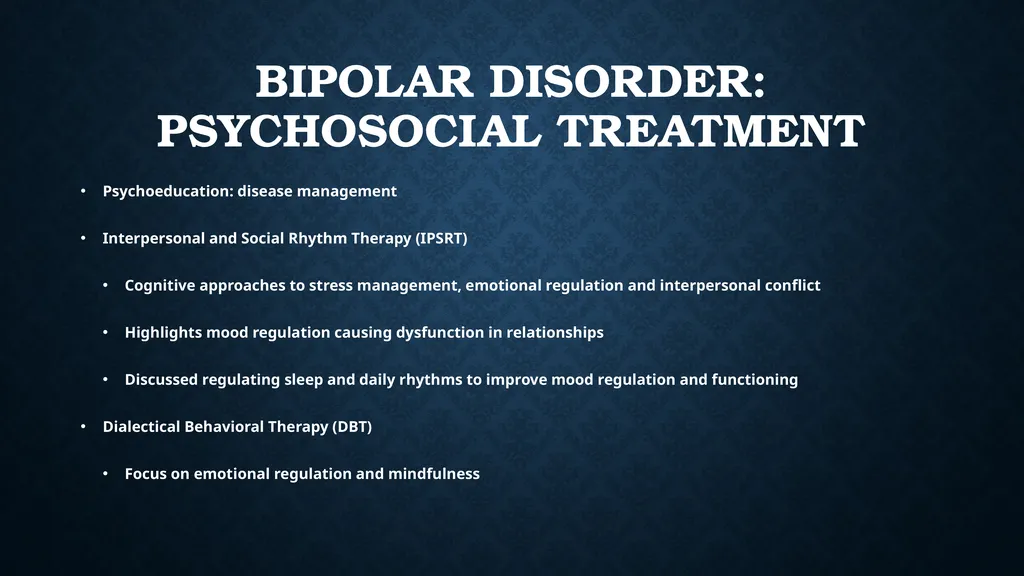 Mood Disorders (Bipolar Disorder, DMDD), - slide 17 of 35