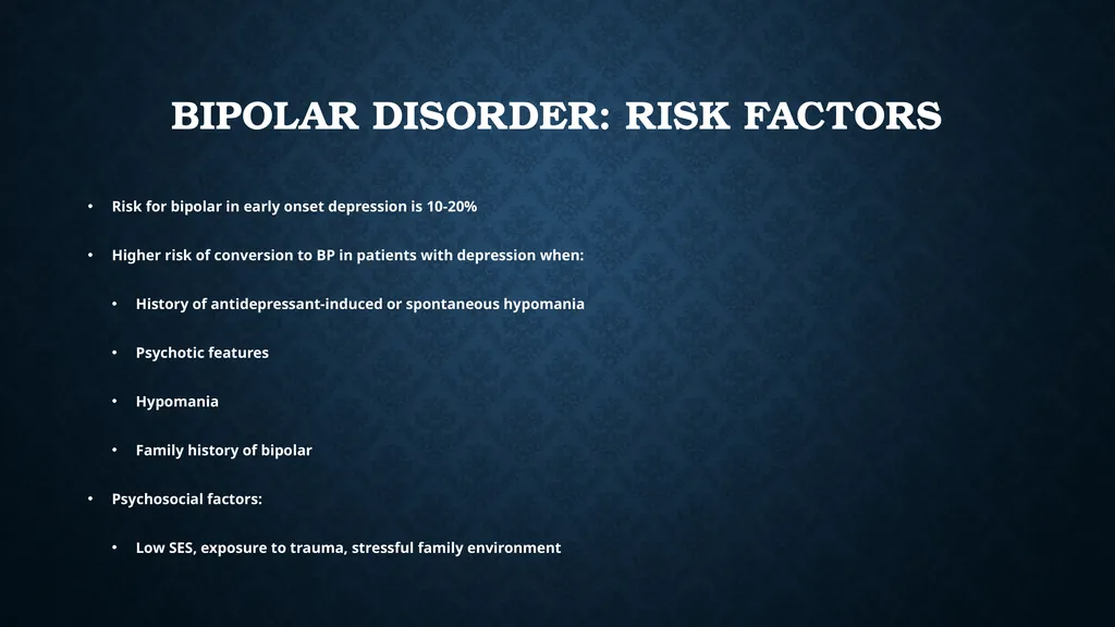 Mood Disorders (Bipolar Disorder, DMDD), - slide 9 of 35