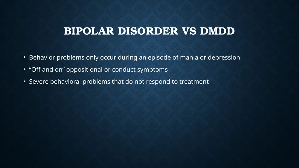 Mood Disorders (Bipolar Disorder, DMDD), - slide 14 of 35