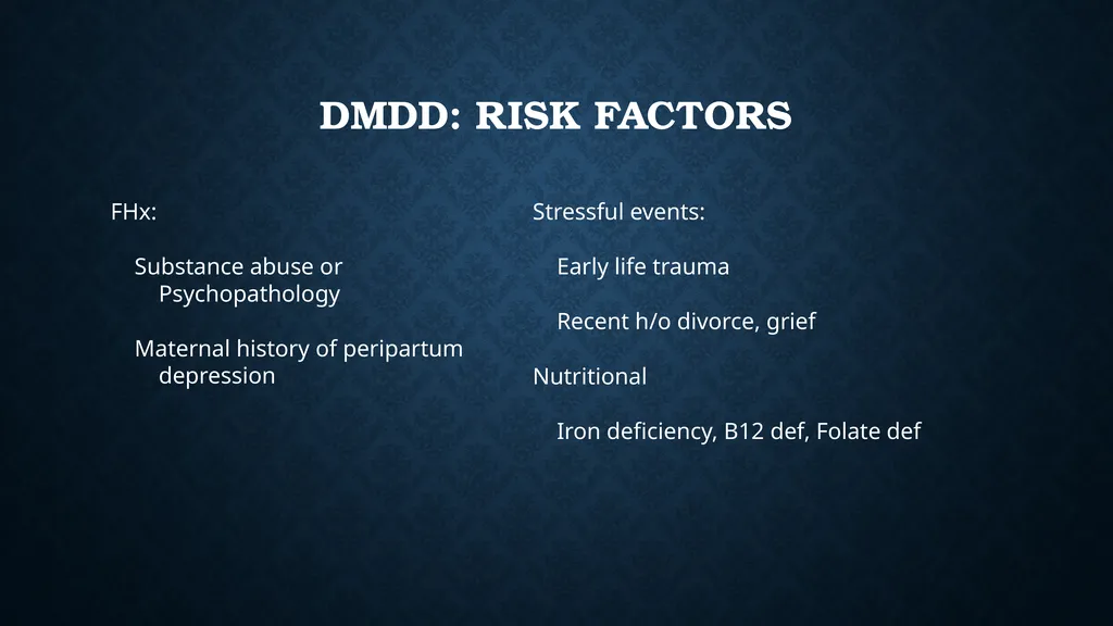 Mood Disorders (Bipolar Disorder, DMDD), - slide 21 of 35