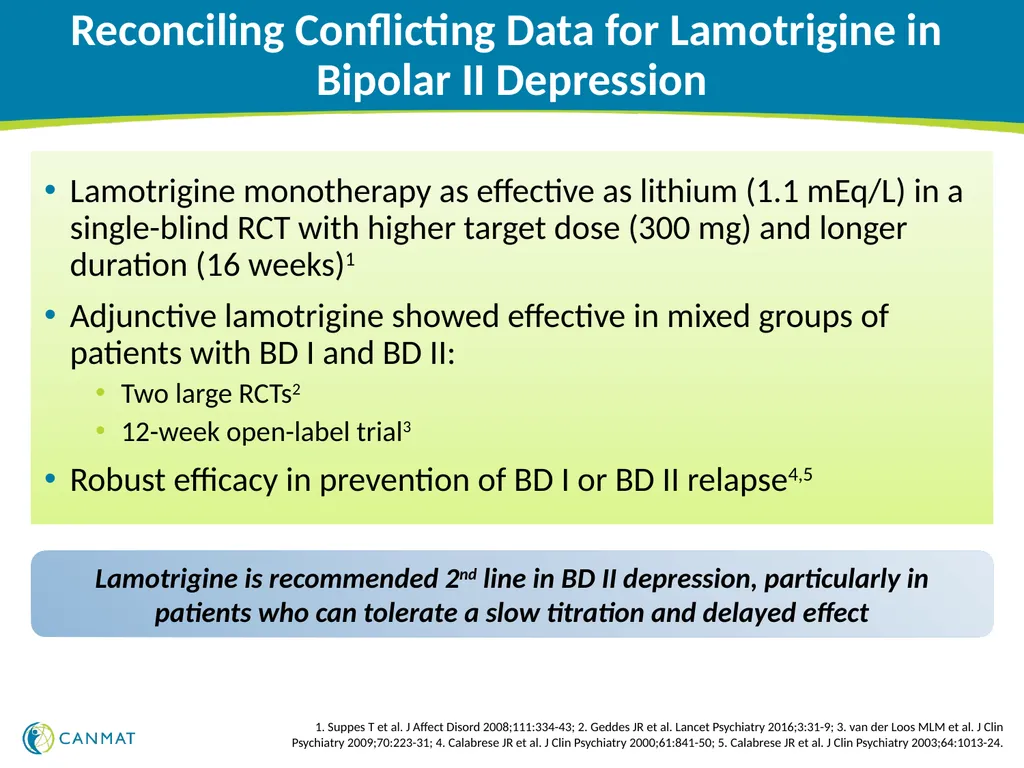 CANMAT and ISBD 2018 guidelines for the management - slide 17 of 21