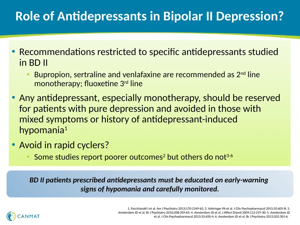 CANMAT and ISBD 2018 guidelines for the management - slide 15 of 21