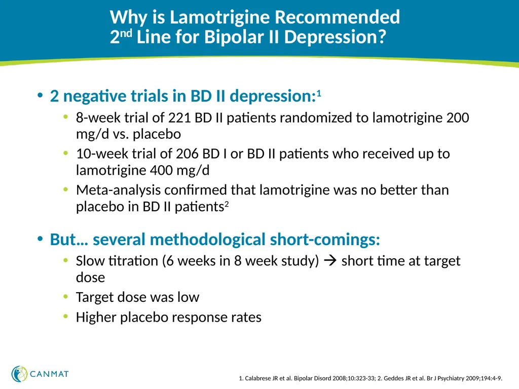 CANMAT and ISBD 2018 guidelines for the management - slide 16 of 21