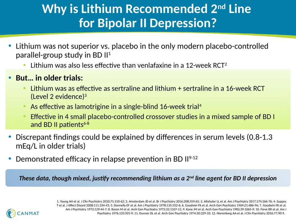 CANMAT and ISBD 2018 guidelines for the management - slide 11 of 21