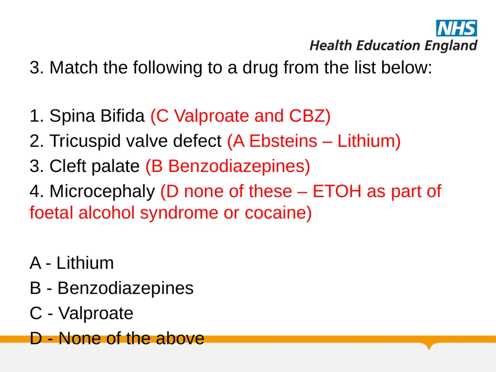 MRCPsych General Adult Module Bipolar Disorder- 3 - slide 29 of 38
