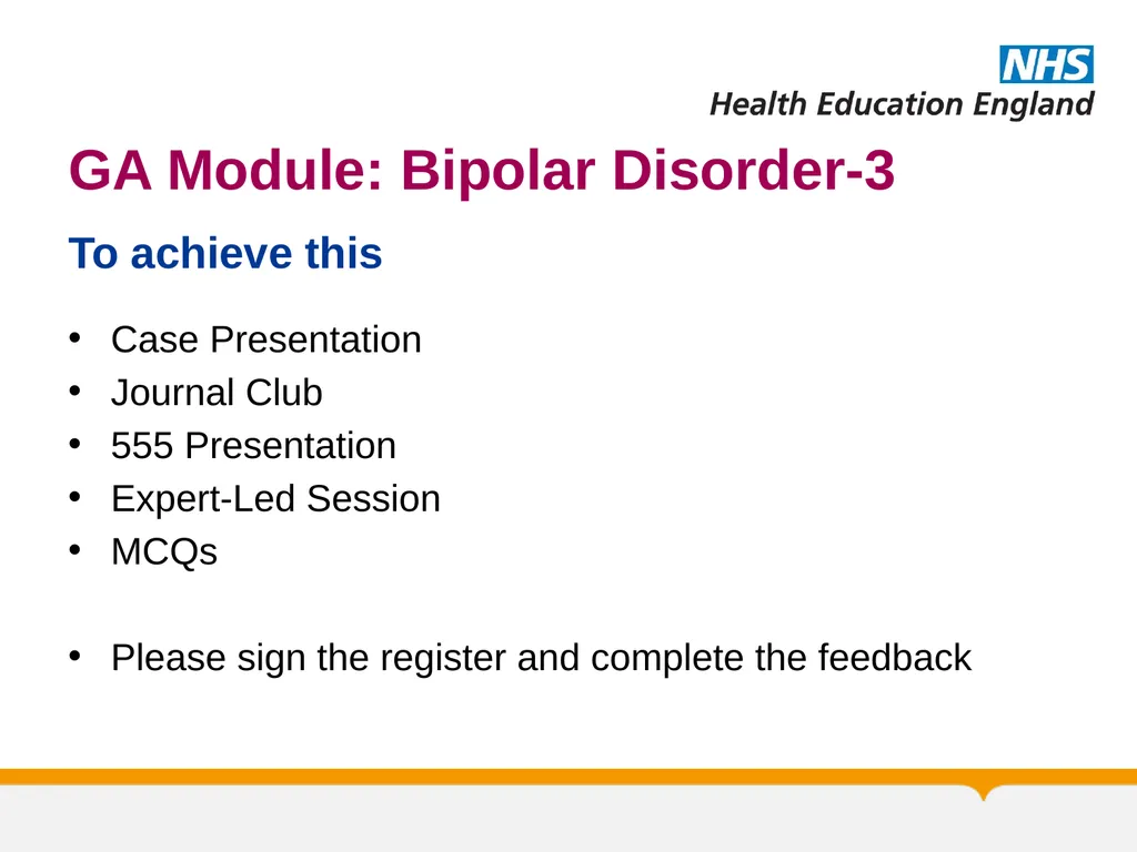 MRCPsych General Adult Module Bipolar Disorder- 3 - slide 3 of 38