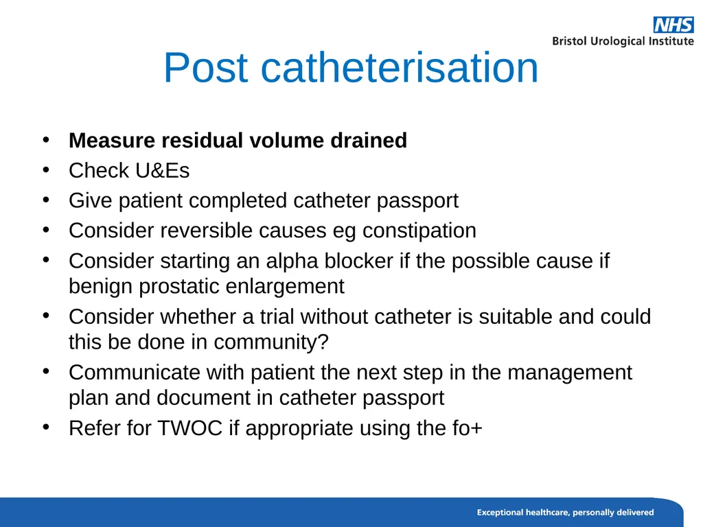 Urinary Retention Acute urinary retention This is - slide 11 of 13