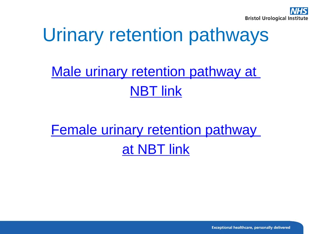 Urinary Retention Acute urinary retention This is - slide 12 of 13