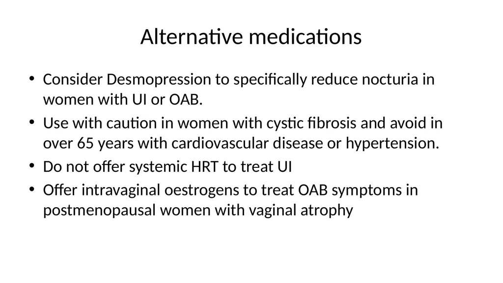 Overview with new draft NICE guideline updates - slide 23 of 30
