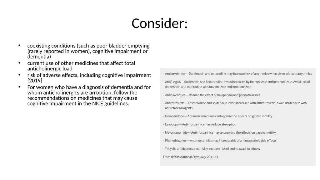Overview with new draft NICE guideline updates - slide 21 of 30