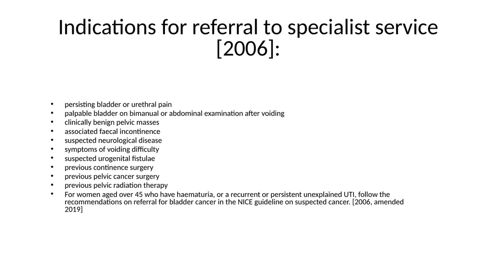 Overview with new draft NICE guideline updates - slide 8 of 30
