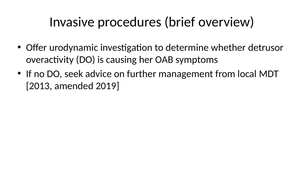 Overview with new draft NICE guideline updates - slide 25 of 30