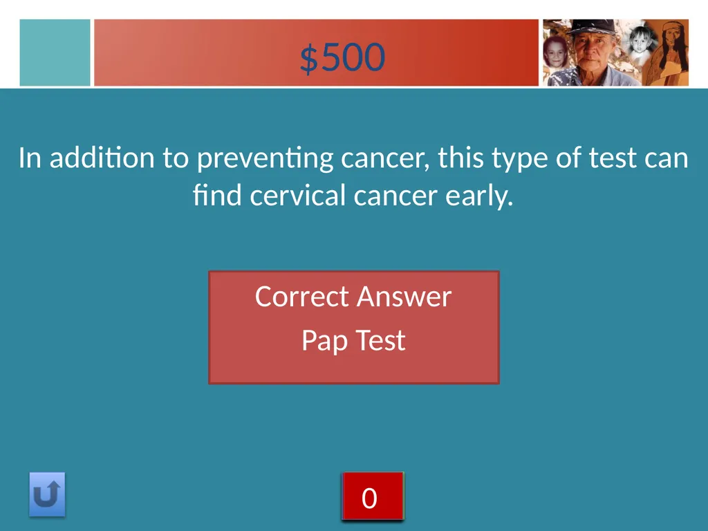 Cancer Types Jeopardy Instructions Click on the - slide 8 of 37