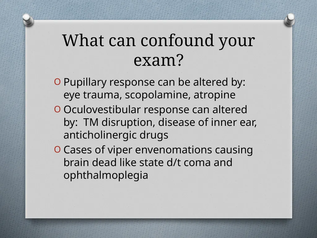 Coma and Brain Death Objectives Define Coma and - slide 10 of 14