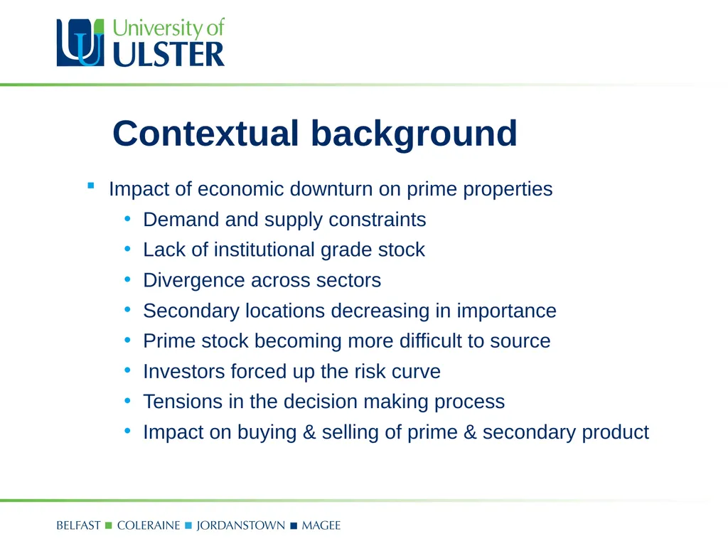 Prime versus Secondary Real Estate – No guts No - slide 4 of 24