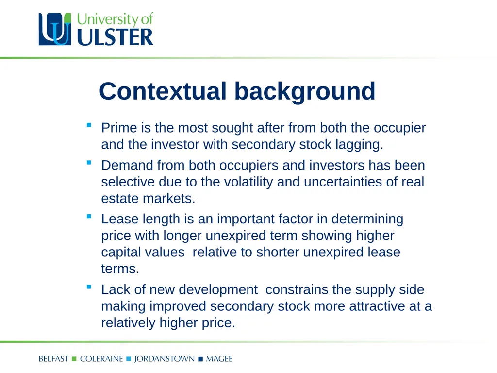 Prime versus Secondary Real Estate – No guts No - slide 6 of 24