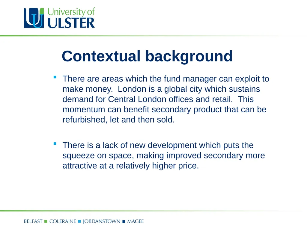 Prime versus Secondary Real Estate – No guts No - slide 7 of 24