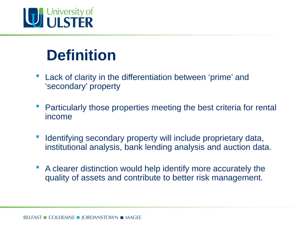 Prime versus Secondary Real Estate – No guts No - slide 9 of 24