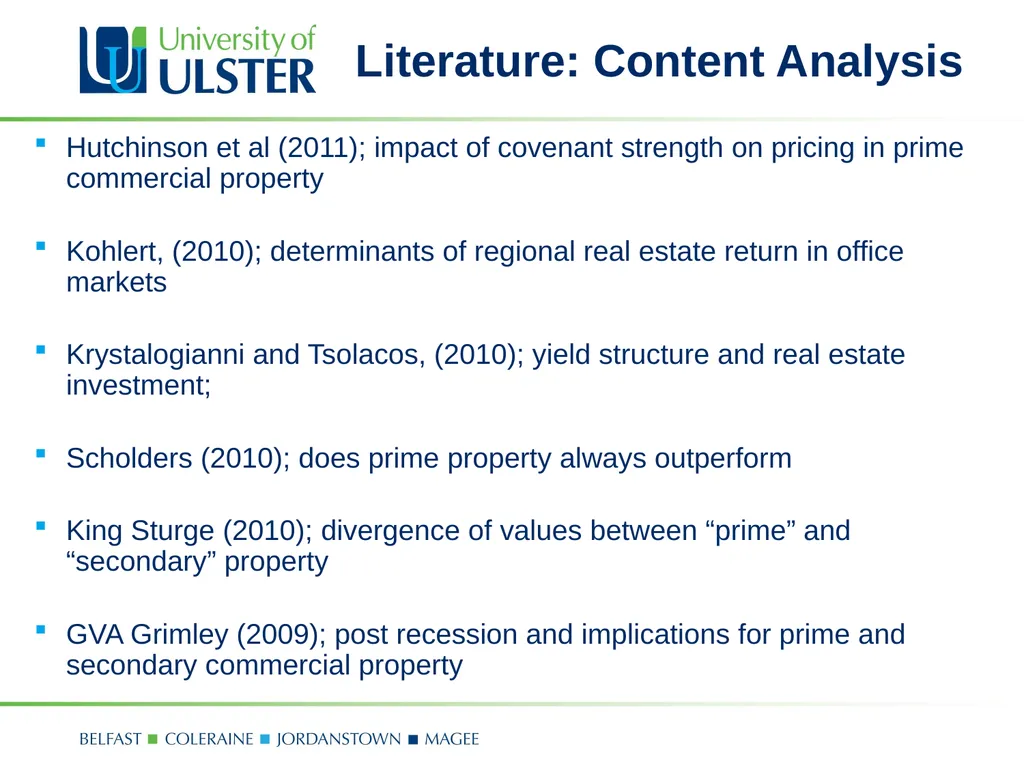 Prime versus Secondary Real Estate – No guts No - slide 11 of 24