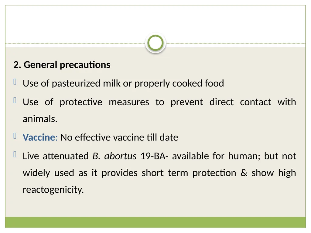 Brucellosis Introduction Brucella is an obligate - slide 28 of 29