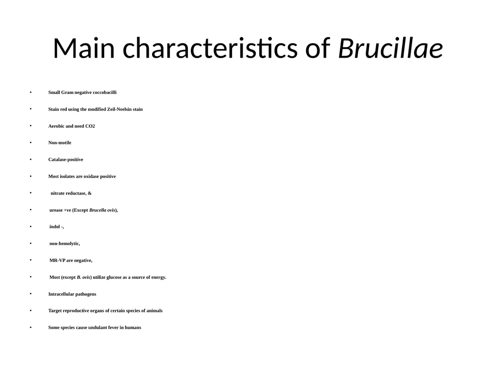 Brucella Brucellosis was first described by - slide 3 of 17