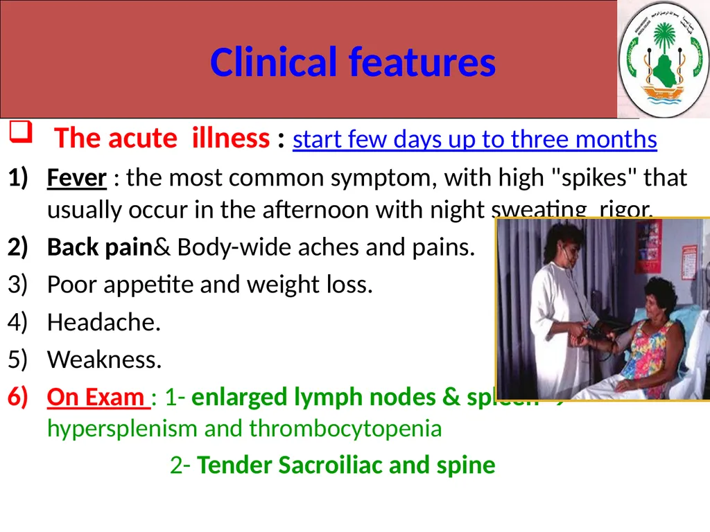 Learning objectives of Brucellosis lectures : - slide 5 of 21