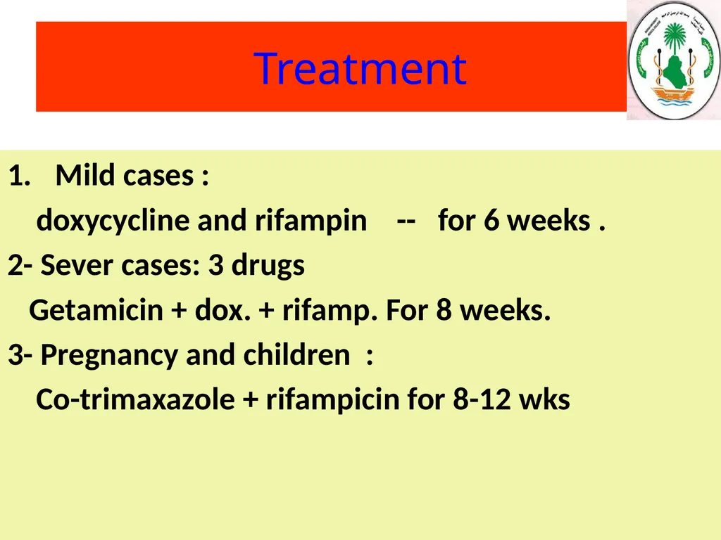 Learning objectives of Brucellosis lectures : - slide 11 of 21