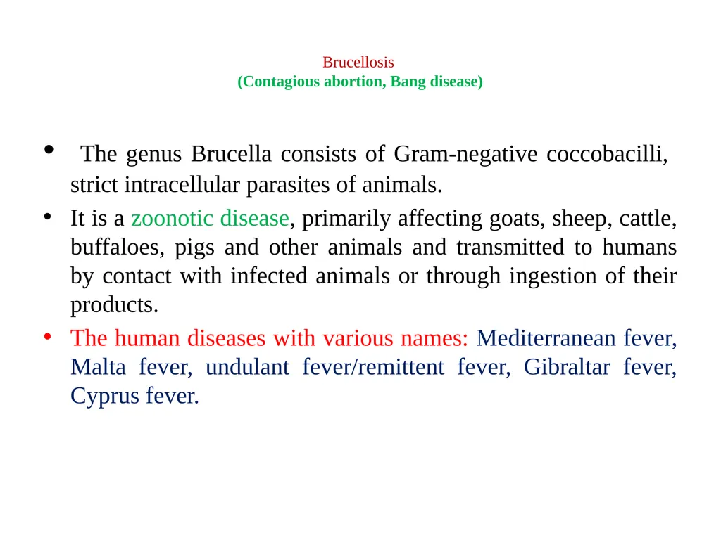 Brucellosis Dr. Bipin Kumar Assistant Professor - slide 2 of 13